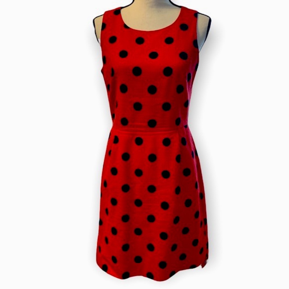 J. Crew Polka-Dot Sheath Dress